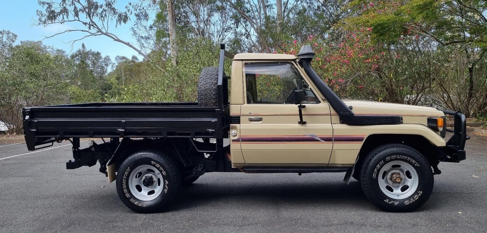 1991 TOYOTA LANDCRUISER HZJ75 4.2L 1HZ DIESEL 4X4 MANUAL UTE/TRAY.....PATROL