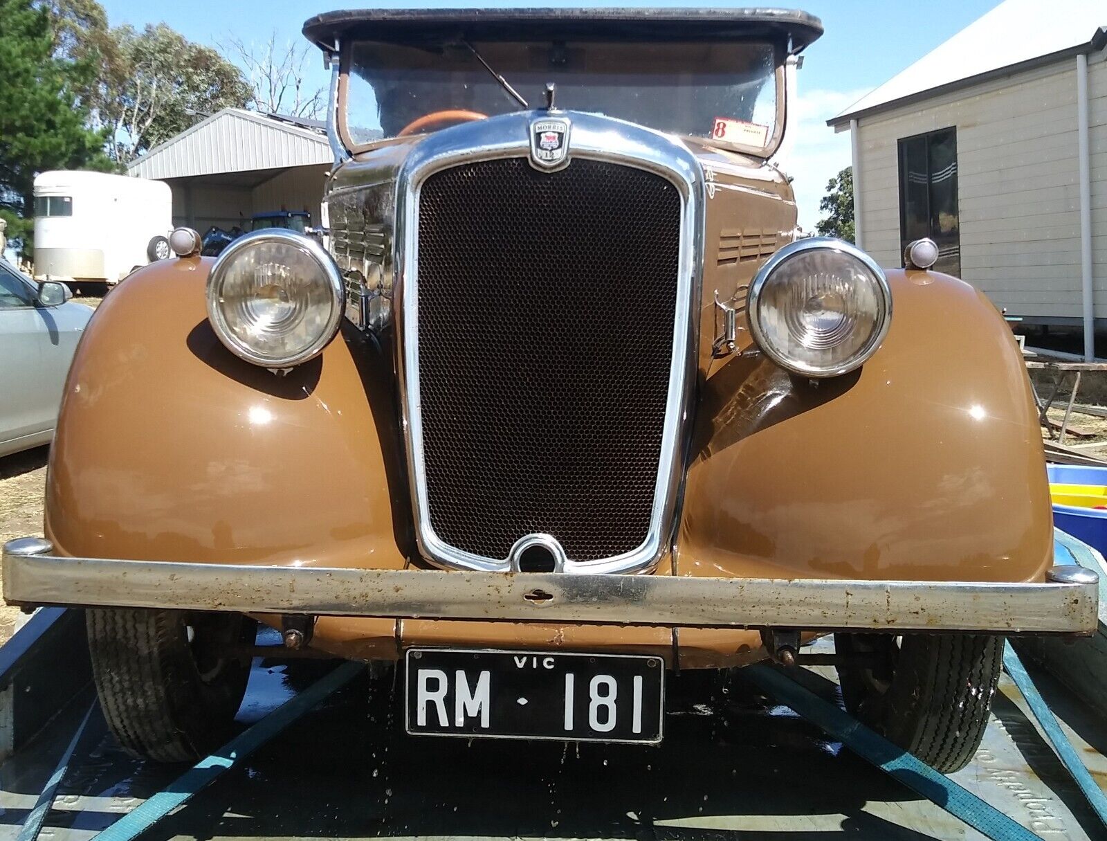 Car, Morris 12/4 series II, Tourer, soft top, 1937, classic, vintage, pre war,