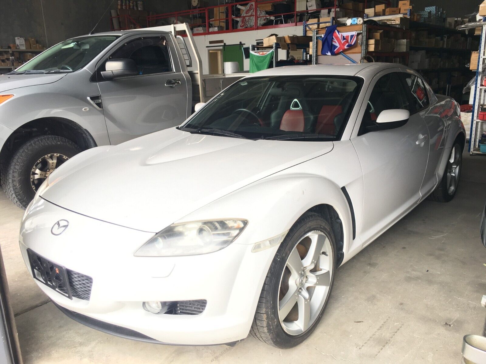 MAZDA RX8 2007 COUPE 4 SEATS 1 OWNER IN WHITE COLOUR WITH 40.000 KM