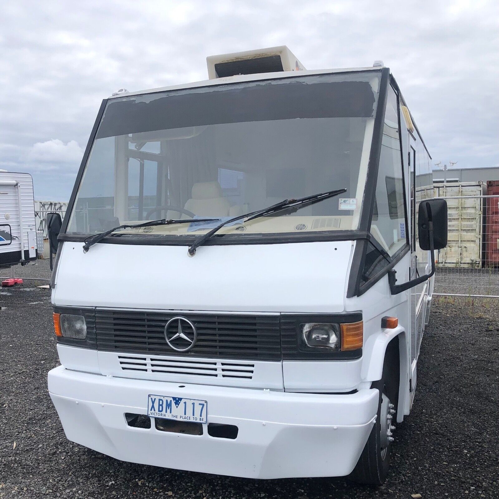 Mercedes motorhome sleeps four